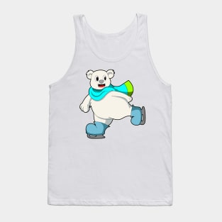 Bear at Ice skating with Ice skates Tank Top